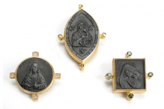 Material: Eisen / Silber / Gold / Diamant / Turmalin.